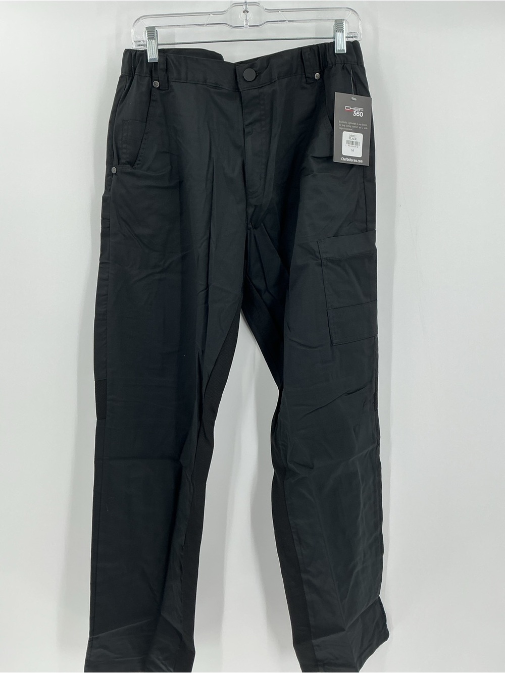 Men's Black Cargo Pants - Workwear Style medium
